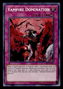 YuGiOh Dark Saviors - #DASA-EN011 Vampire Domination - Secret Rare - Image 1
