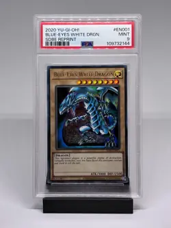 Blue-Eyes White Dragon - 2020 YU-GI-OH! SDBE Reprint - PSA Mint 9 - Image 1
