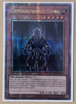 Grandmaster of the Six Samurai RA03-EN174 Quarter Century Secret Rare 1st Ed - Image 1