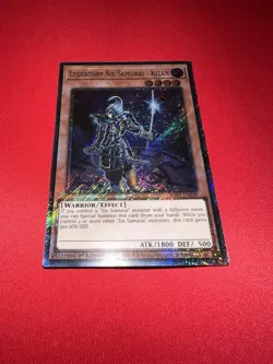 ☆ RA03-EN249 Legendary Six Samurai - Kizan Platinum Secret Rare 1st YuGiOh ☆ - Image 1