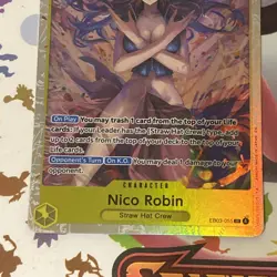 One Piece CCG Nico Robin SR EB03-055 NM English Heroine Edition - UK SELLER - Image 2