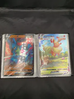 Jumbo Oversized POKEMON CARD LOT 35+ Cards/Celebrations Binder VSTAR VMAX NM/DMG - Image 2