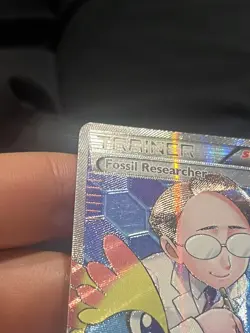 Fossil Researcher - 110/111 - Pokemon Furious Fists Full Art Ultra Rare Card LP - Image 2