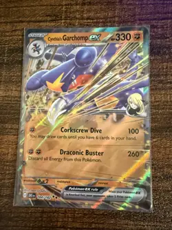 Cynthia's Garchomp ex 104/182 Pokemon Card- Near Mint- Destined Rivals - Image 1