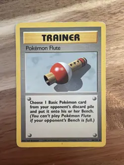 POKEMON FLUTE - 86/102 - Base Set - Pokemon Card - LP - Image 1