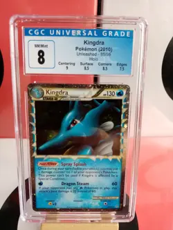 Kingdra 85/95 - Holo Rare - HGSS Unleashed - CGC 8 Graded Pokemon Card - Image 1
