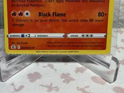 Reshiram 002/025 SWSH Celebrations Holo Misprint Error Crimp Pokemon Card - Image 2