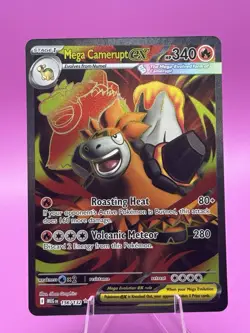 Pokemon TCG Mega Evolution Mega Camerupt EX Full Art Ultra Rare Card 156/132 NM - Image 1