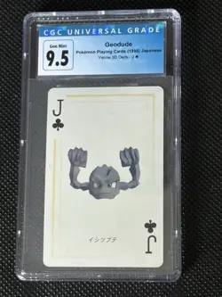 1998 Pokemon Playing Cards Japanese Geodude CGC 9.5 - Image 1