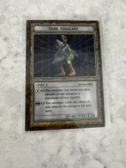 Yu-Gi-Oh Dungeon Dice Monsters Dark Assailant Figure (B1-04) and Card Vintage - Image 5