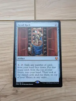 Scroll Rack Commander Legends Regular Magic: The Gathering Magic Trading Card - Image 1
