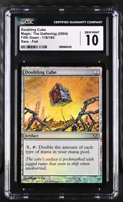 DOUBLING CUBE Fifth Dawn Foil Rare CGC 10 MTG [Nostalgium] - Image 1