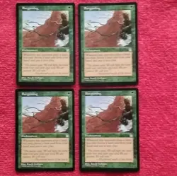 Magic The Gathering Burgeoning x4 Enchantment Stronghold Green Randy Gallegos - Image 1