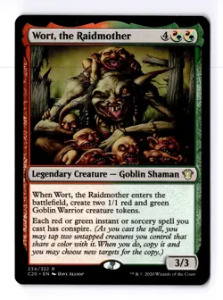 Wort, the Raidmother 234 Commander 2020 R MTG LP - Image 1