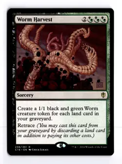 Worm Harvest 238 Commander 2016 R MTG LP - Image 1