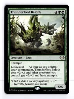 Thunderfoot Baloth 201 Commander: Duskmourn: House of Horror R MTG LP - Image 1