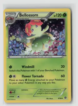 BELLOSSOM 4/98 COSMOS HOLO POKEMON TCG MP - Image 1
