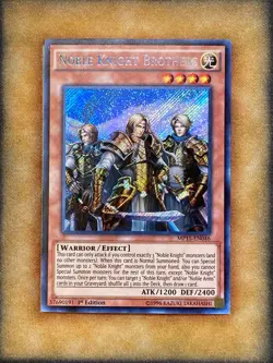 Yugioh Noble Knight Brothers MP15-EN046 Secret Rare 1st Ed NM - Image 1