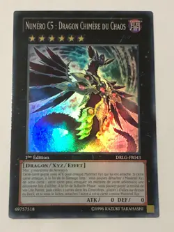 Carte Yu-Gi-Oh - Numero C5: Dragon Chimere du Chaos - DRLG-FR043 - Neuf - Image 1