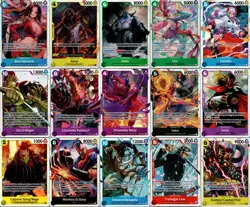 One Piece Card Game 15x SR Super Rare Lot English Near Mint - Image 1