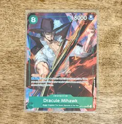 One Piece Dracule Mihawk Alt Art OP12-030 SR Legacy of the Master English - Image 1