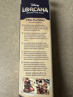 Disney Lorcana Parks Exclusive Mickey & Minnie Foil Playmat Brand New - Image 4