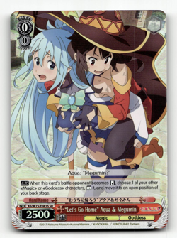 Weiss "Let's Go Home" Aqua & Megumin (SR) - KONOSUBA -God’s blessing on this won - Image 1