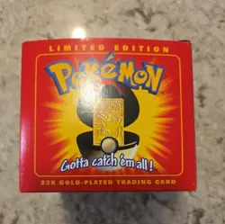 1999 Burger King Pokemon 23K Gold-Plated PIKACHU Trading Card LTD ED New Sealed - Image 5