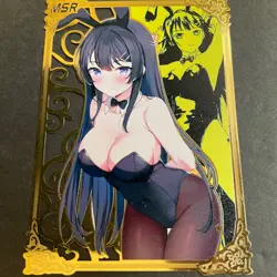 Goddess Story Gold METAL Card - NO Serial Number Mai Bunny Girl **READ** - Image 1