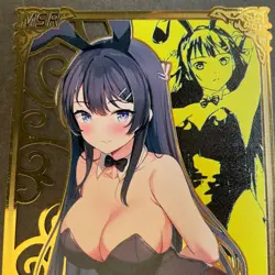 Goddess Story Gold METAL Card - NO Serial Number Mai Bunny Girl **READ** - Image 2