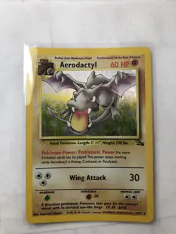Aerodactyl - 1/62 - Pokemon Fossil Unlimited Holo Rare Card - Image 2