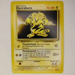 Electabuzz Non Holo 20/102 Base Set Pokemon Card - Image 1