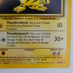 Electabuzz Non Holo 20/102 Base Set Pokemon Card - Image 5