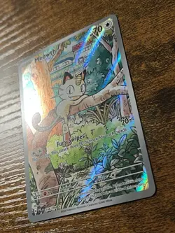 Meowth 106/094 Mega Evolutions Phantasmal Flames Holo Pokemon Card - Image 2