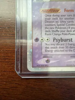Pokemon TCG Deoxys EX (Attack) Holo Rare Card 98/107 - Image 4