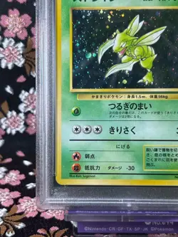 [PSA 8] Scyther 123 1997 Jungle Old Back Holo Japanese Pokemon Card [NM-MT] - Image 5
