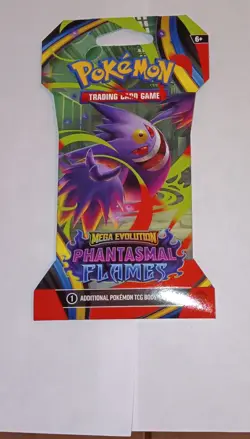Pokemon Mega Evolution Phantasmal Flames Booster Pack 10 Cards English 2025 - Image 1