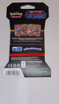 Pokemon Mega Evolution Phantasmal Flames Booster Pack 10 Cards English 2025 - Image 2
