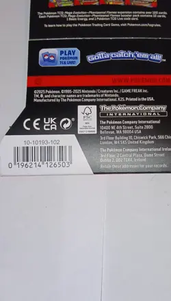 Pokemon Mega Evolution Phantasmal Flames Booster Pack 10 Cards English 2025 - Image 3