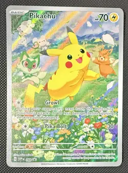 Pokemon TCG Scarlet & Violet Black Star Promo Pikachu Full Art Holo Card #88 - Image 1