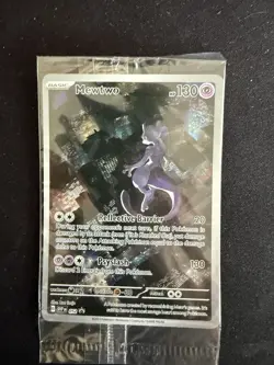 Mewtwo SVP052 Scarlet & Violet 151 Illustration Promo Pokemon Card SEALED - Image 1
