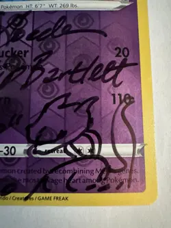 Pokemon Mewtwo #056 Card Signed By Jay Goede/Philip Bartlett Rev Holo - Image 3