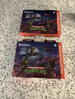 Magic The Gathering Teenage Mutant Ninja Turtles Collector Booster Pack Lot MTG - Image 4