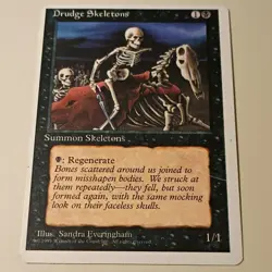 Magic: The Gathering Vintage Lot - Drudge Skeletons, Ebony Rhino, Jayemdae Tome - Image 3