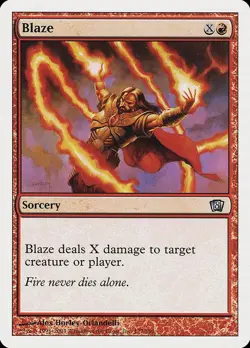 Blaze [Eighth Edition] Moderately Played - Image 1