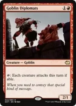 Goblin Diplomats x4 - Duel Decks: Merfolk vs Goblins - NM-Mint, English - Duel D - Image 1