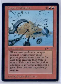 MTG Magnetic Mountain Arabian Nights Magic the Gathering EX - Image 1