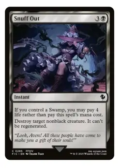 1x MTG Snuff Out - Final Fantasy! NM MInt! Ships Fast - Image 1