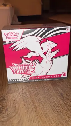 Pokemon TCG Scarlet & Violet White Flare ETB Elite Trainer Box Reshiram SEALED - Image 1