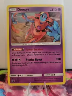 Pokemon TCG Deoxys SM164 Sun and Moon Black Star Promo LP+ Holo - Image 1